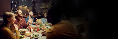 People having dinner