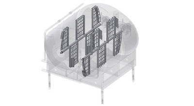 Dual counter-rotating agitators