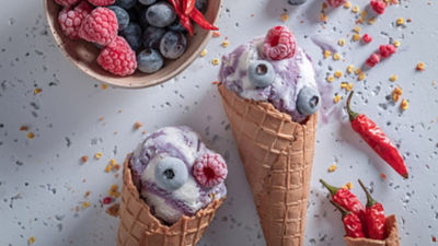 Ice cream and chili