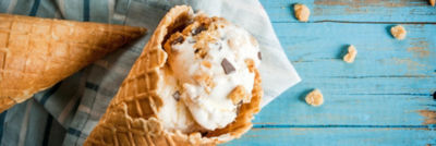 ice cream in a cone