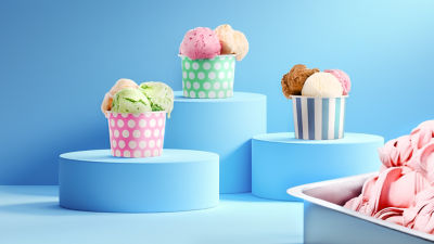 Tazas de helado