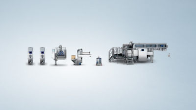 High-capacity rotary moulding line producing 28,000 ice cream sticks per hour