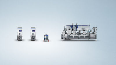 Industrial production line for automated ice cream cone manufacturing