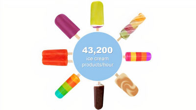 Ice cream sticks in different colors