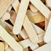 Wooden ice cream sticks