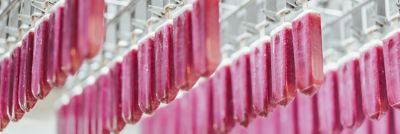 Ice cream sticks in a row