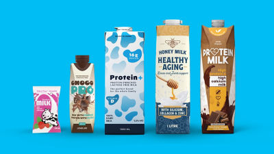 色物乳飲料用のテトラパック紙容器