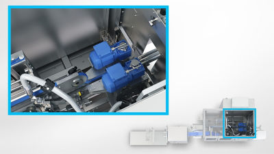 Infeed belt brake