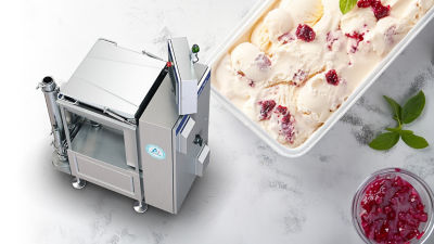 Dosificador de ingredientes, bayas y helado