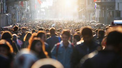 people on a street
