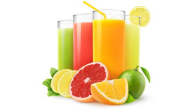 Jugo y frutas