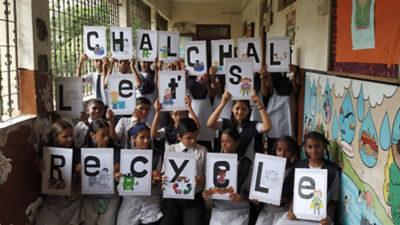Kids holding signs