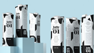latte en envase tetra pak