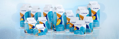 Tetra Rex carton packages line up