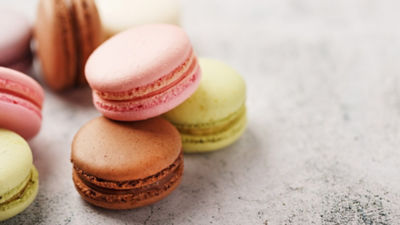Ice cream macrons