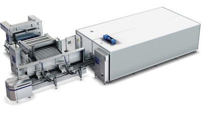 Ice cream extrusion line