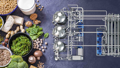 Alimentos de origen vegetal y un sistema de filtración por membrana