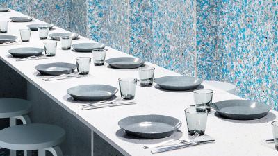 Recycled board used in interior decoration