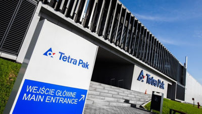 Entrance cheese centre plant in Poland