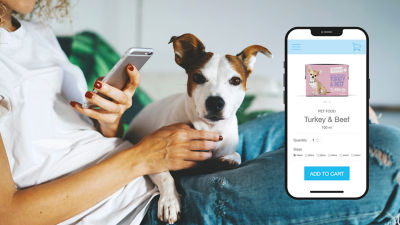 Compra de alimento para mascotas por Internet