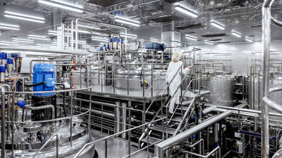 Operator at processing production plant