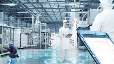 Operators in plant, digital solutions