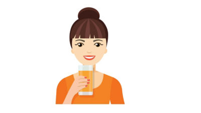 Drinking illustration