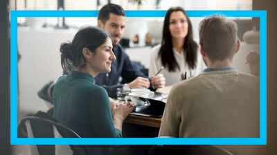 people in a meeting 