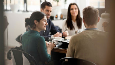 People at the meeting