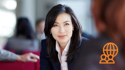 Woman in meeting