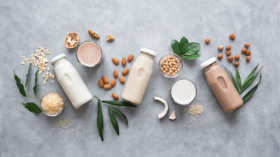 plant based milk with nuts
