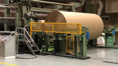 la nuova linea di macero per il riciclo del cartone di Bio Pappel