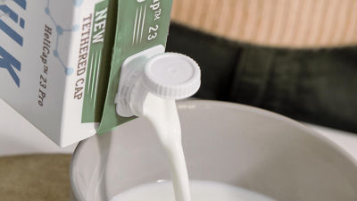 Lait versé, Brique Alimentaire Tetra Brik® Aseptic