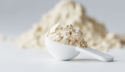 Pile of powder and spoon