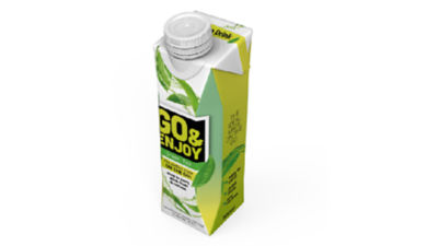 Tetra Prisma® Aseptic 300 Edge carton with a DreamCap™ 26 Pro tethered closure