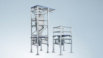 Bag discharger for bulk ingredient handling