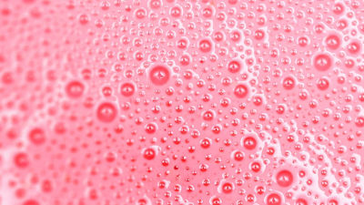 Close-up of protein foam