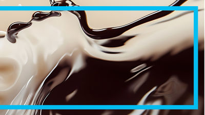 protein shake brown and white