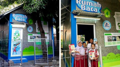 Tetra Pak Meresmikan Rumah Baca Menggunakan Material Kemasan Karton Bekas Tetra Pak​​