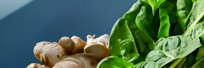 Sallad and ginger