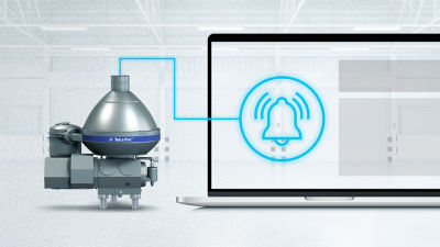 Separator and monitoring data on computer, asset health monitoring