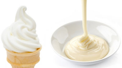 ice cream and condensed milk