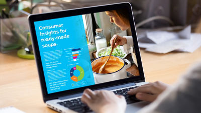 Soup trends report on computer
