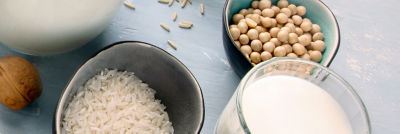soy rice for production plant based drinks glass