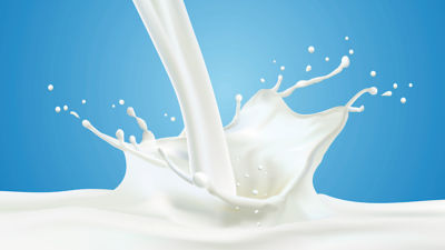 Milk flowing