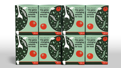 Eight Tetra Recart packages