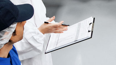 Staff with binder