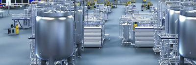 Automated factory, processing equipment and tanks