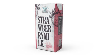 Strawberry milk carton