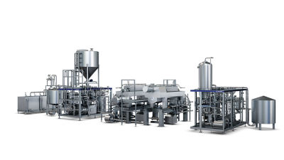Extraction unit for soya